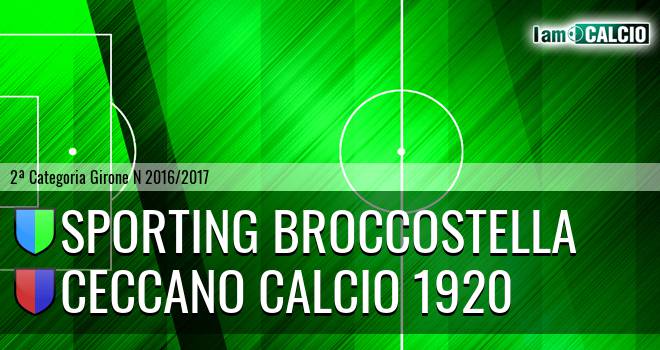 Sporting Broccostella - Ceccano Calcio 1920