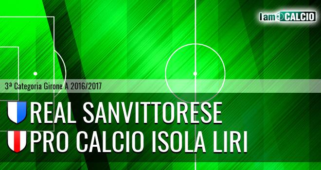 Real Sanvittorese - Pro Calcio Isola Liri