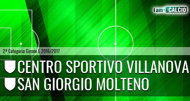 Centro Sportivo Villanova - San Giorgio Molteno