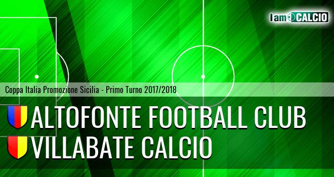 Altofonte Football Club - Villabate Calcio