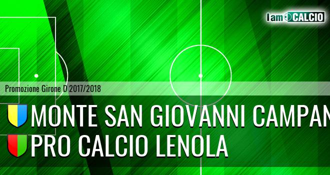 Monte San Giovanni Campano - Pro Calcio Lenola