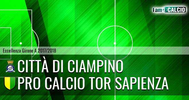 Città di Ciampino - Pro Calcio Tor Sapienza