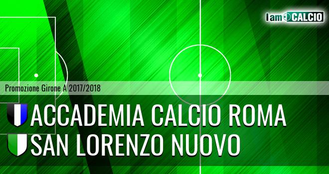 Accademia Calcio Roma - San Lorenzo Nuovo