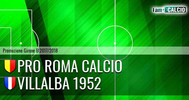 Pro Roma Calcio - Villalba 1952