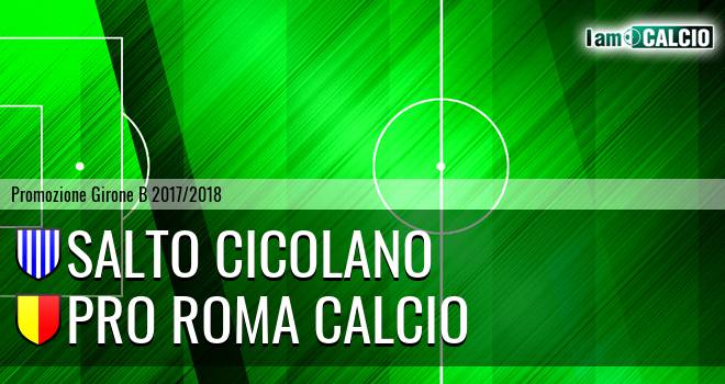 Salto Cicolano - Pro Roma Calcio