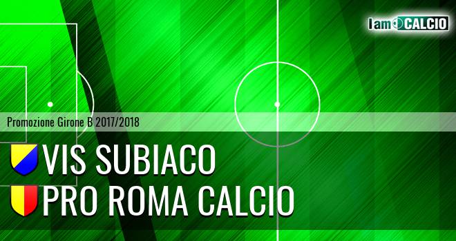 Vis Subiaco - Pro Roma Calcio