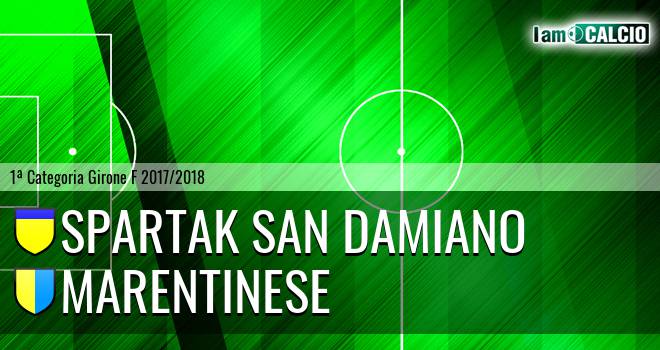 Spartak San Damiano - Marentinese