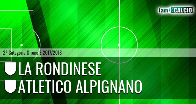La Rondinese - Atletico Alpignano