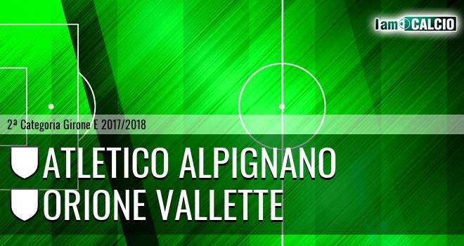 Atletico Alpignano - Orione Vallette