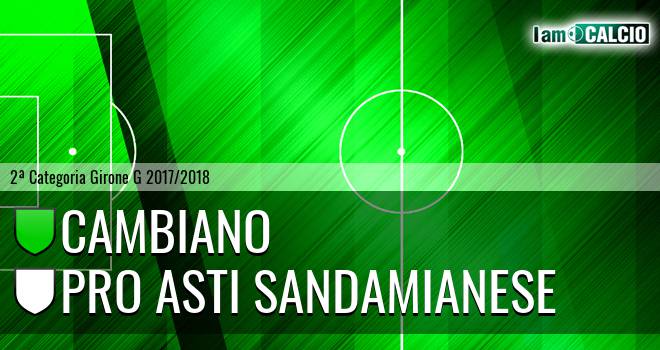 Cambiano - Pro Asti Sandamianese