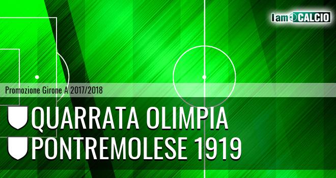 Quarrata Olimpia - Pontremolese 1919