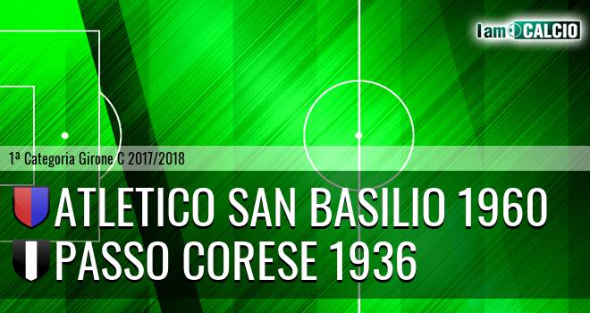 Atletico San Basilio 1960 - Passo Corese 1936