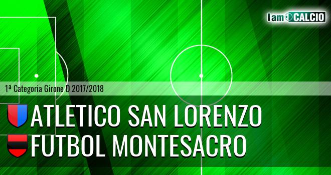 Atletico San Lorenzo - Futbol Montesacro