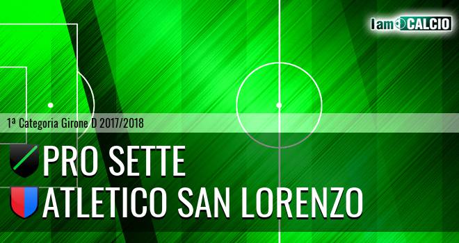 Pro Sette - Atletico San Lorenzo