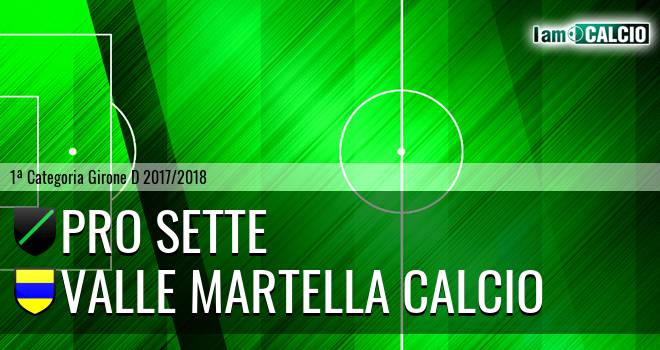 Pro Sette - Valle Martella Calcio