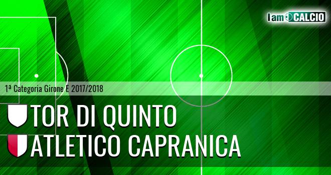 Tor di Quinto - Atletico Capranica