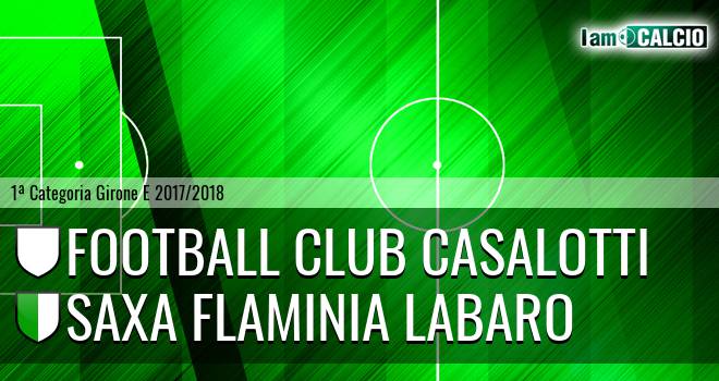 Football Club Casalotti - Saxa Flaminia Labaro