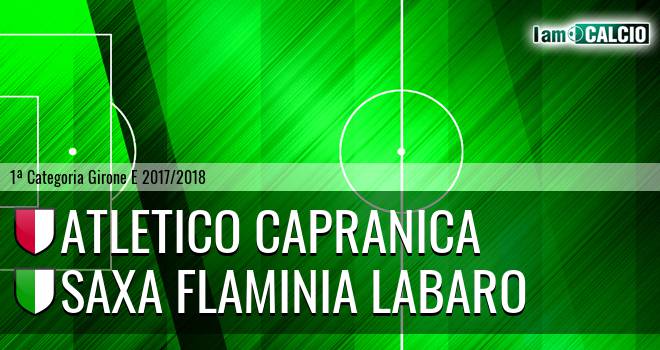 Atletico Capranica - Saxa Flaminia Labaro