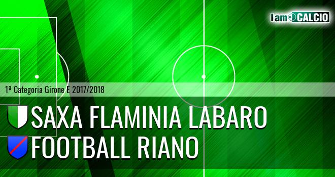 Saxa Flaminia Labaro - Football Riano