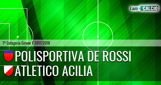 Polisportiva De Rossi - Atletico Acilia