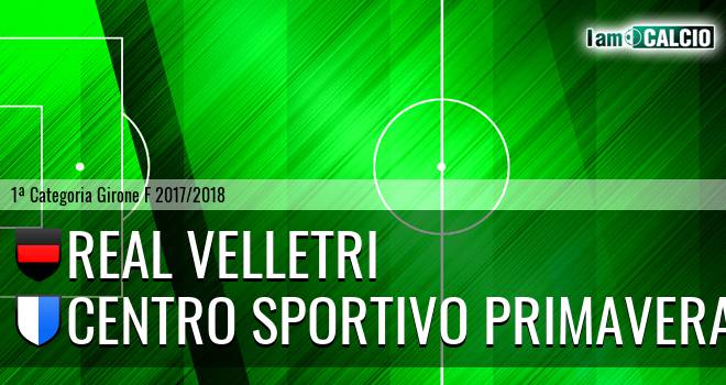 Real Velletri - Centro Sportivo Primavera