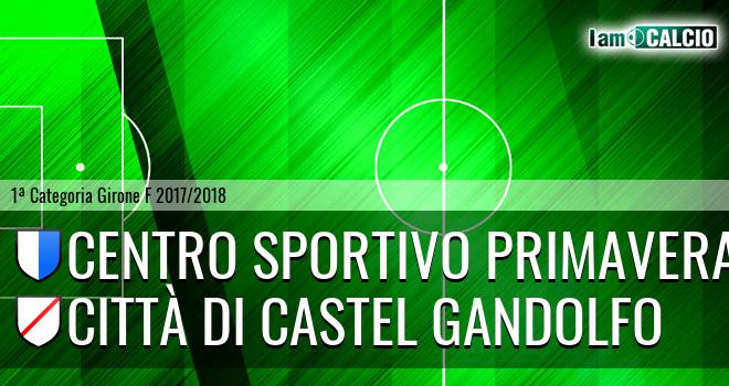 Centro Sportivo Primavera - Città di Castel Gandolfo