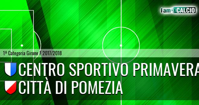 Centro Sportivo Primavera - Città Di Pomezia