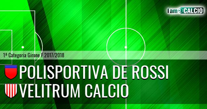 Polisportiva De Rossi - Velitrum Calcio