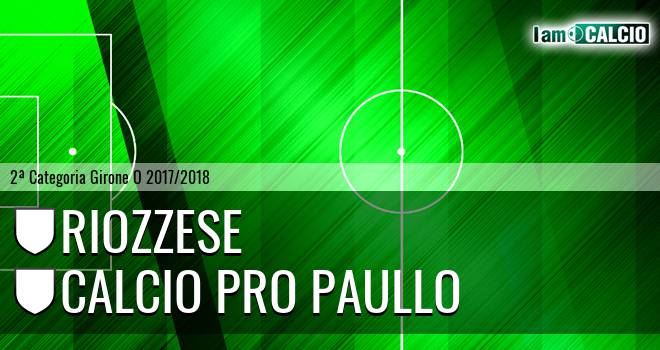 Riozzese - Calcio Pro Paullo