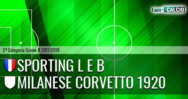 Sporting L E B - Milanese Corvetto 1920