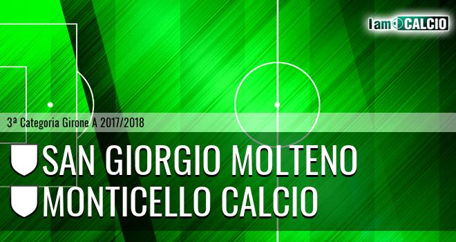 San Giorgio Molteno - Monticello Calcio