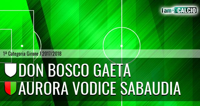 Don Bosco Gaeta - Aurora Vodice Sabaudia