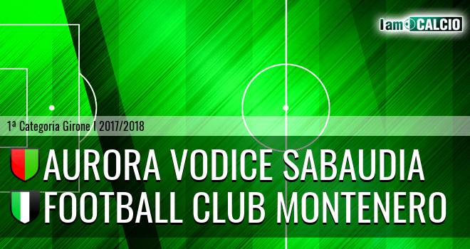 Aurora Vodice Sabaudia - Football Club Montenero