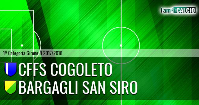 CFFS Cogoleto - Bargagli San Siro