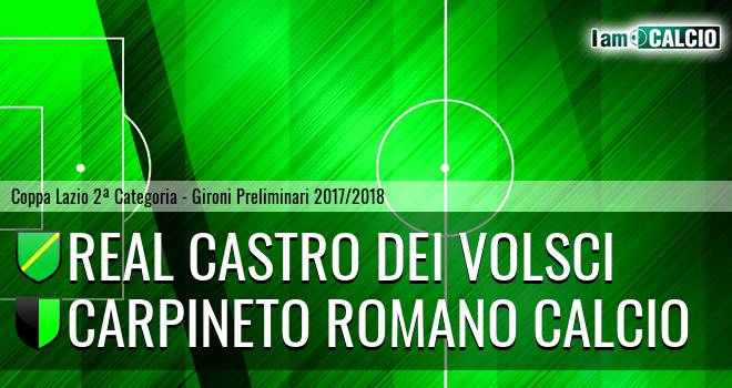 Real Castro Dei Volsci - Carpineto Romano Calcio