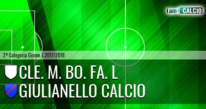 Cle. M. Bo. Fa. l - Giulianello Calcio