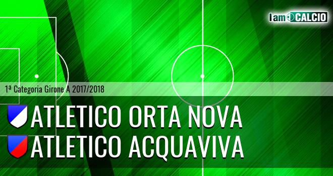 Team Orta Nova - Atletico Acquaviva