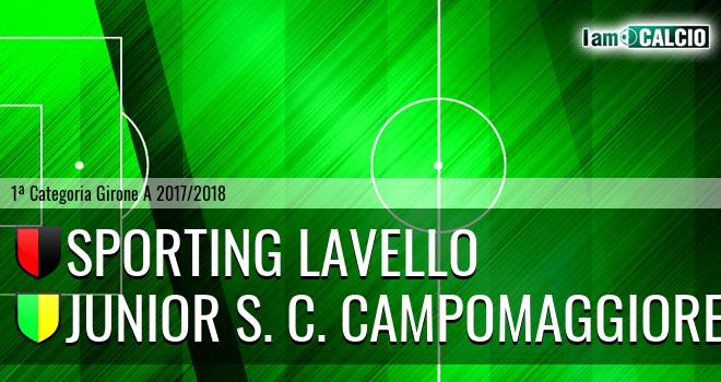 Sporting Lavello - Junior Campomaggiore