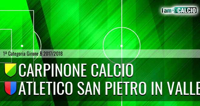 Carpinone Calcio - Atletico San Pietro in Valle