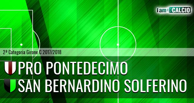 Pro Pontedecimo - San Bernardino Solferino