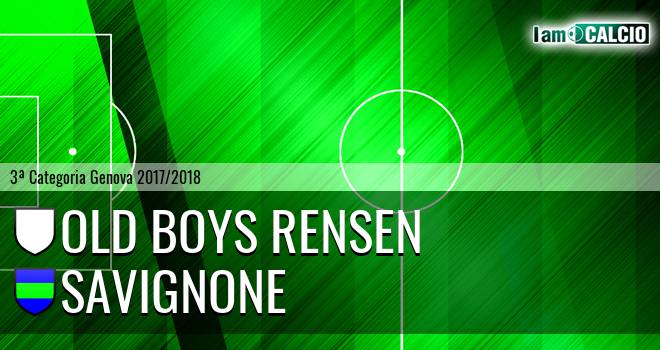 Old Boys Rensen - Savignone