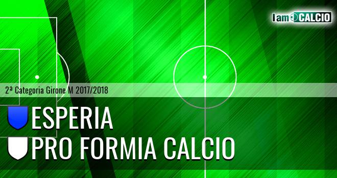 Esperia - Pro Formia Calcio