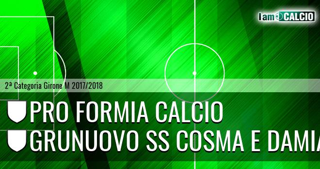 Pro Formia Calcio - Grunuovo SS Cosma e Damiano