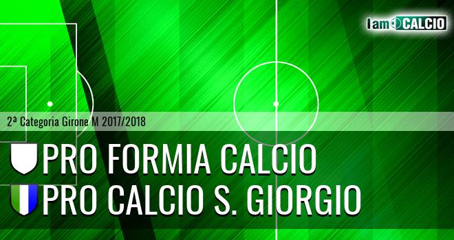 Pro Formia Calcio - Pro Calcio S. Giorgio