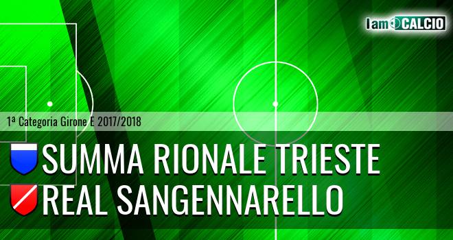 Summa Rionale Trieste - Real Sangennarello