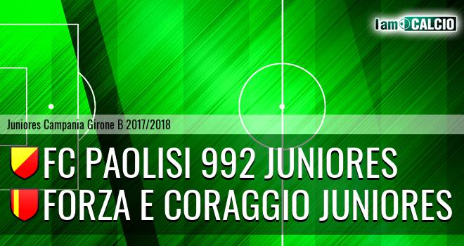 FC Paolisi 992 Juniores - Forza e Coraggio Juniores