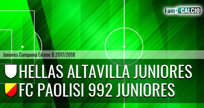 Hellas Altavilla Juniores - FC Paolisi 992 Juniores