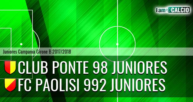 Ponte '98 Juniores - FC Paolisi 992 Juniores