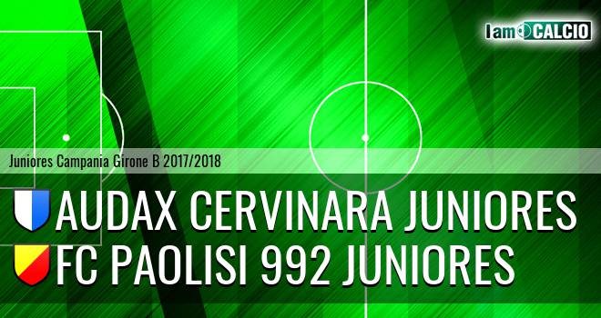 Audax Cervinara Juniores - FC Paolisi 992 Juniores