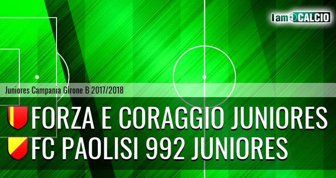 Forza e Coraggio Juniores - FC Paolisi 992 Juniores